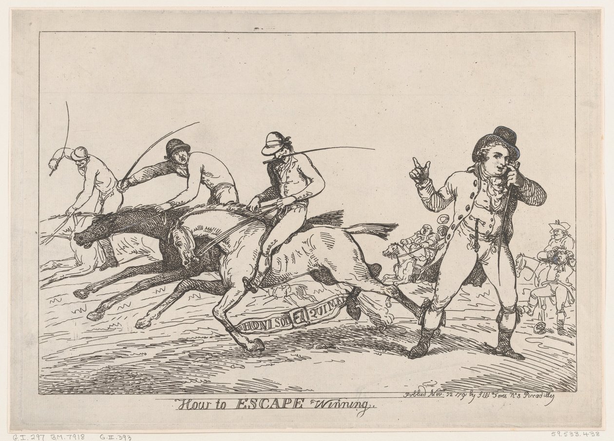 Cómo Escapar Ganando, 22 de noviembre de 1791 de Thomas Rowlandson