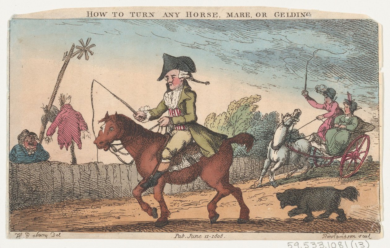 Cómo girar cualquier caballo, yegua o castrado de Thomas Rowlandson