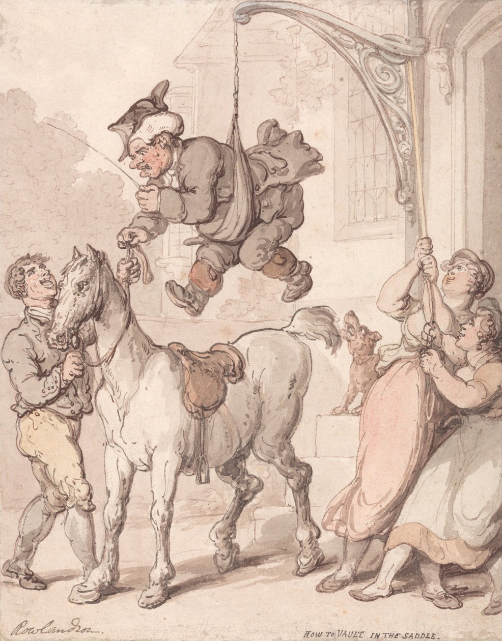 Cómo saltar a caballo de Thomas Rowlandson