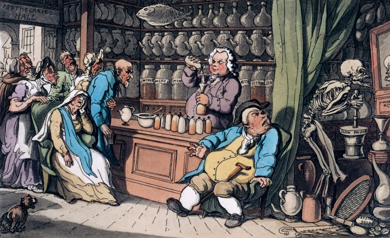 Tengo un arte secreto para curar cada mal que los hombres padecen, 1814 de Thomas Rowlandson