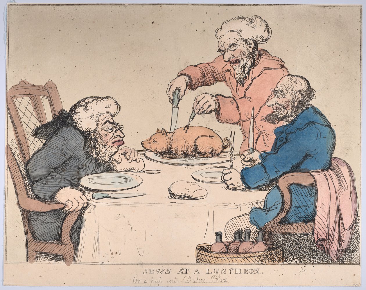 Judíos en un almuerzo, 1794 de Thomas Rowlandson