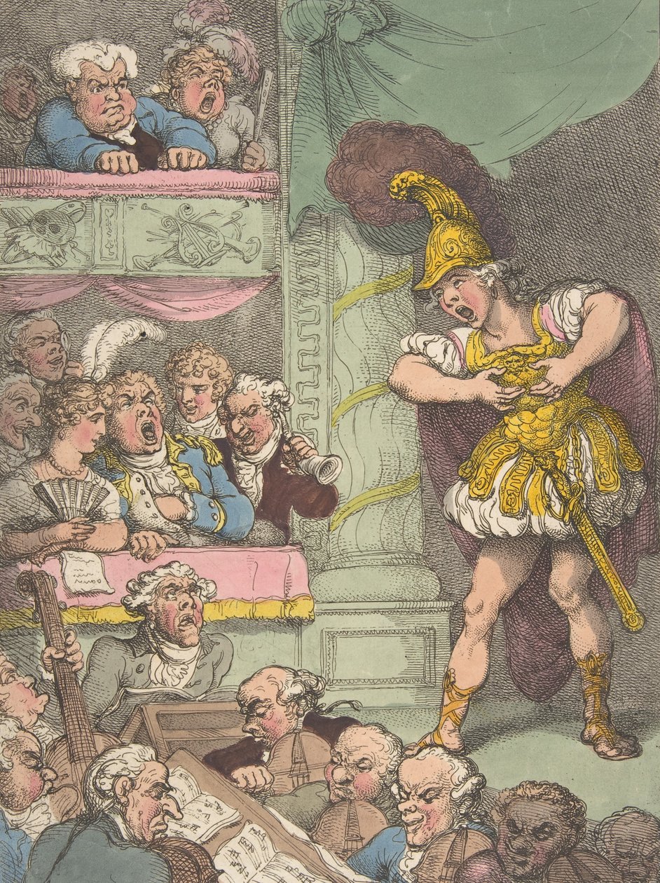 John Bull en la ópera italiana, 2 de octubre de 1811 de Thomas Rowlandson