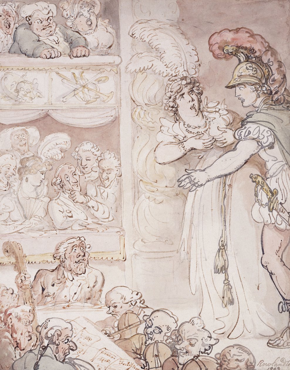 John Bull en la ópera, 1803 de Thomas Rowlandson