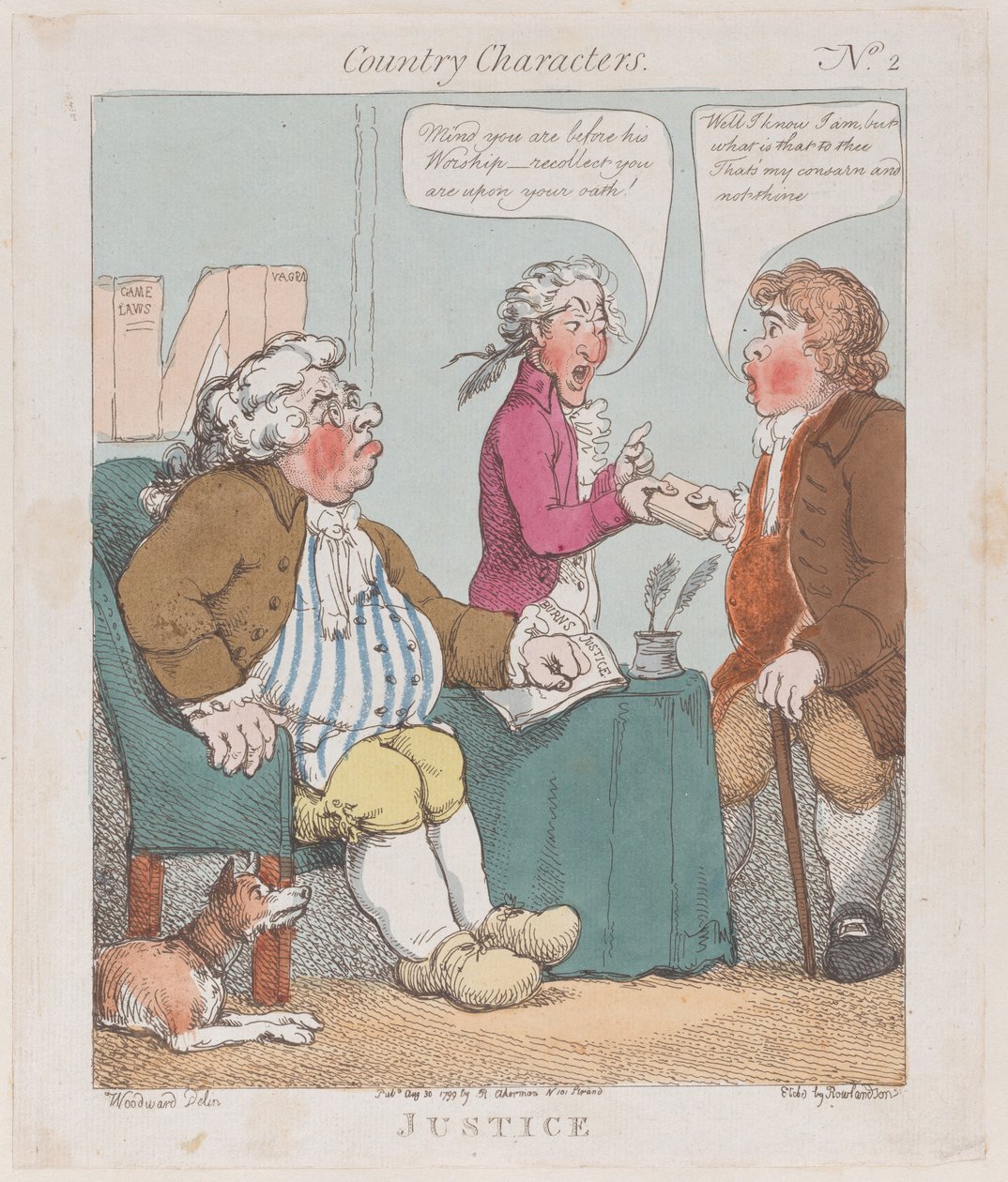 Justicia, 30 de agosto de 1799 de Thomas Rowlandson