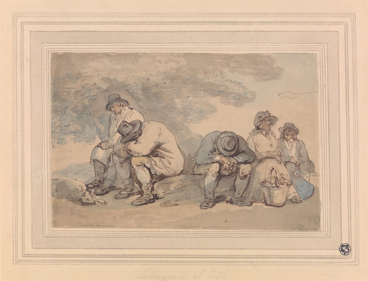 Jornaleros en reposo de Thomas Rowlandson