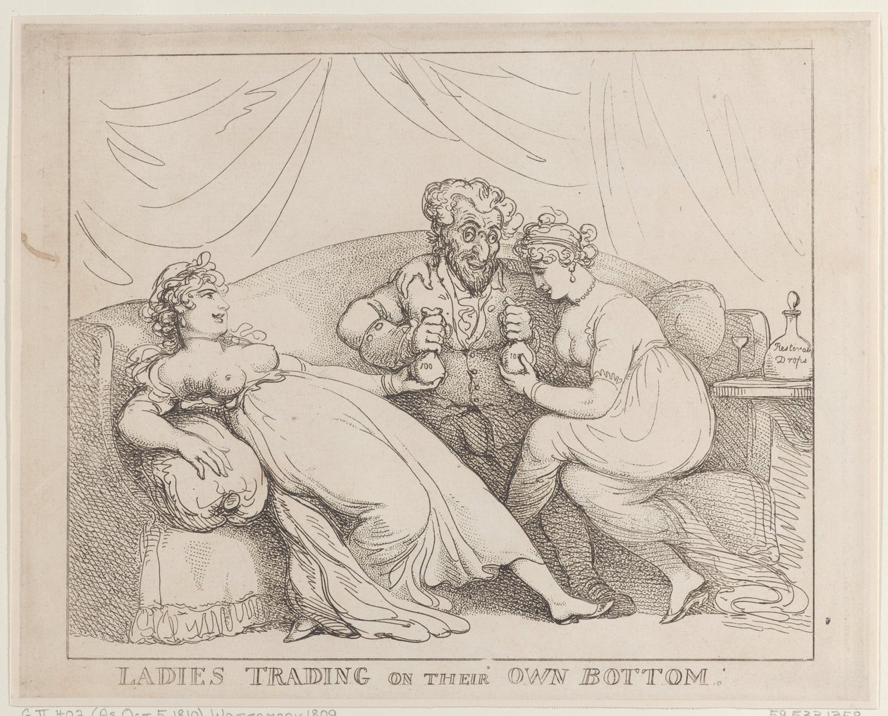 Mujeres que operan con su propio capital de Thomas Rowlandson