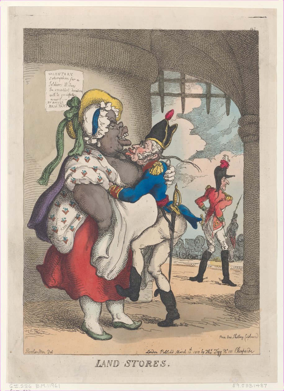 Tiendas de tierra, 10 de marzo de 1812 de Thomas Rowlandson