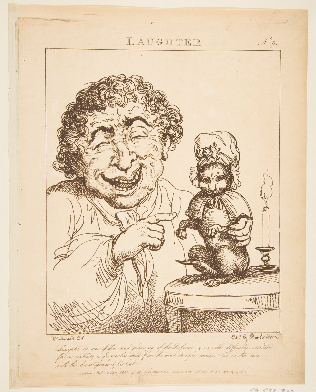 La risa Le Brun travestida, o caricaturas de las pasiones de Thomas Rowlandson