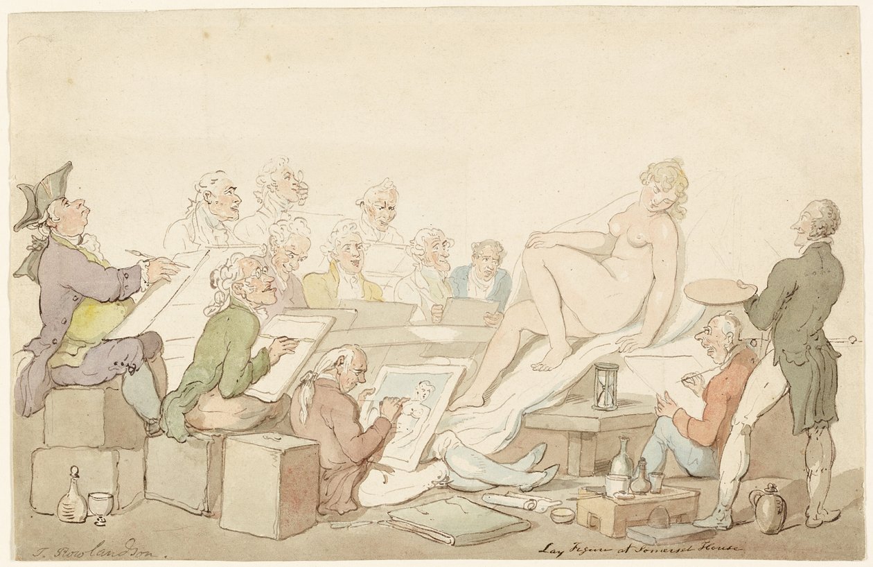 Figura de lay en Somerset House de Thomas Rowlandson