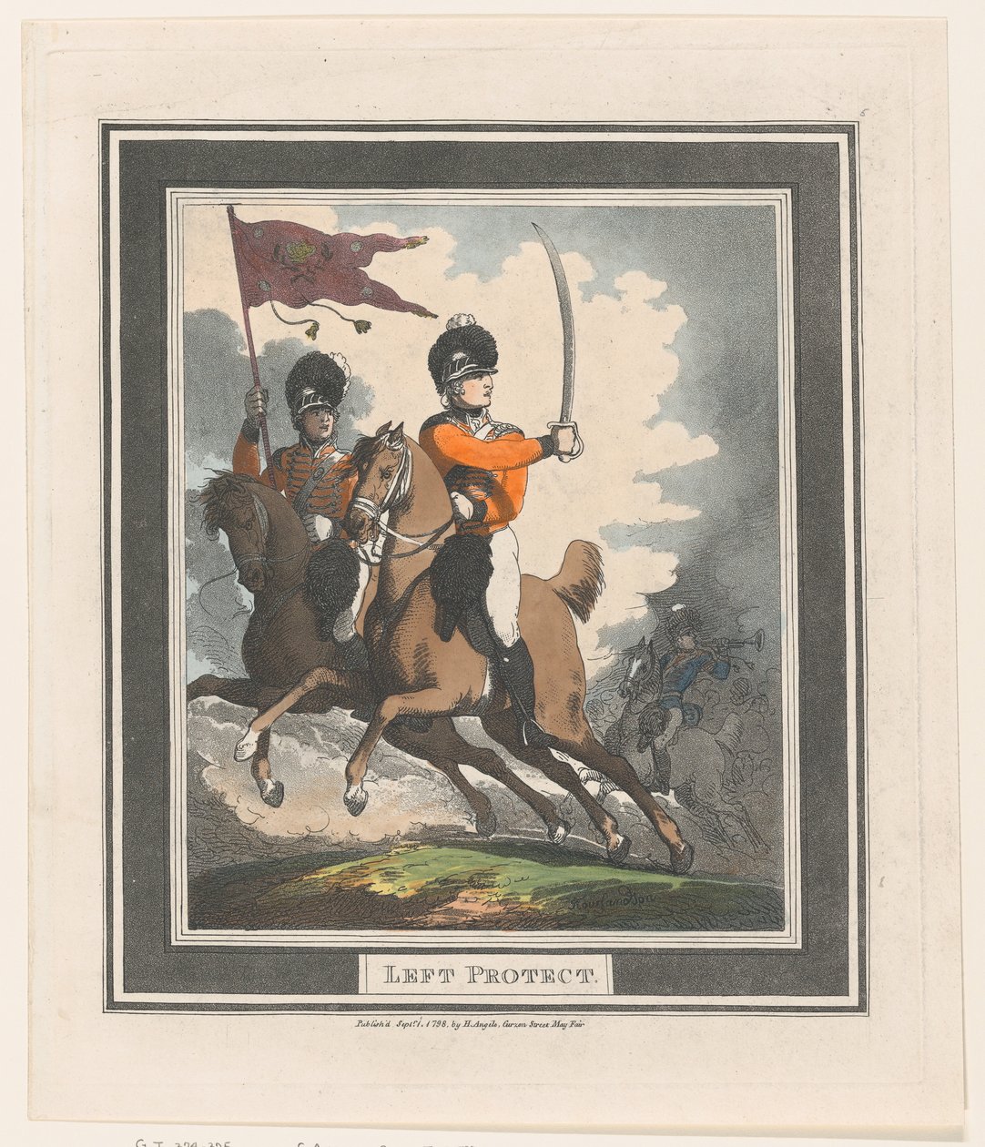 Protección izquierda, 1 de septiembre de 1798 de Thomas Rowlandson