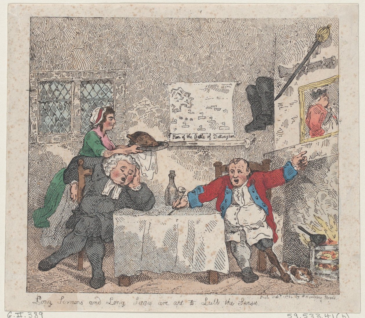 Largos sermones y largos asedios son propensos a adormecer los sentidos, 11 de febrero de 1783 de Thomas Rowlandson