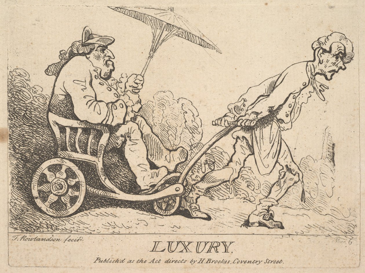 Lujo, [1781] reeditado 1786-95 de Thomas Rowlandson