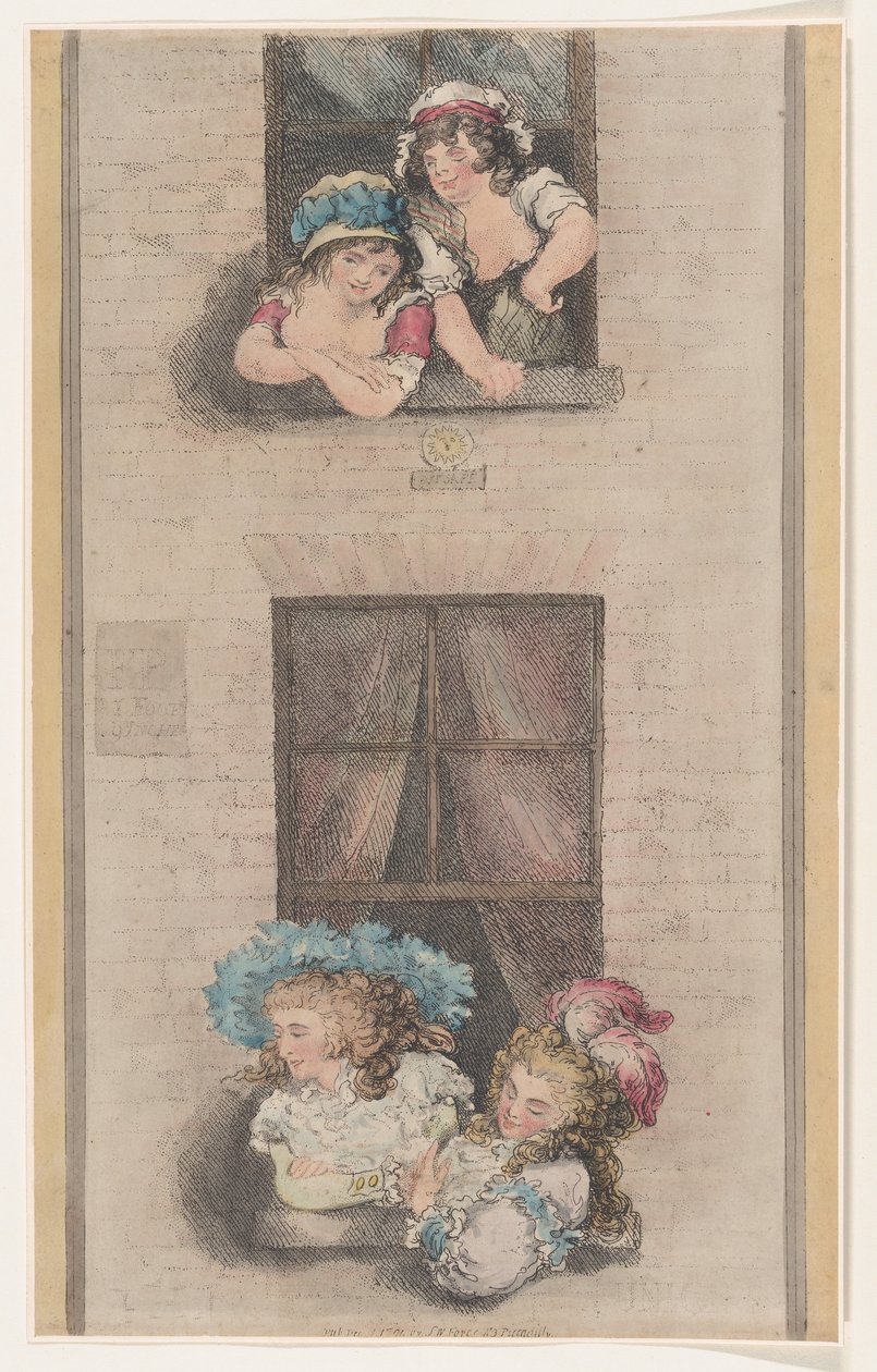 Criadas y amas, 1 de diciembre de 1791 de Thomas Rowlandson