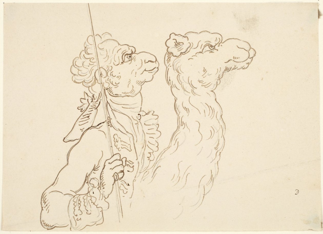 El hombre y el camello de Thomas Rowlandson
