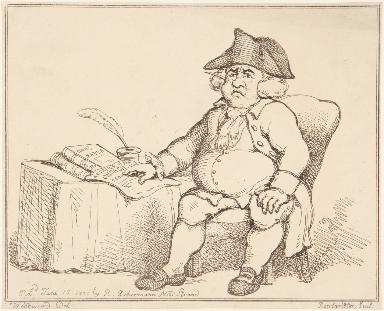 Man at Table de Thomas Rowlandson