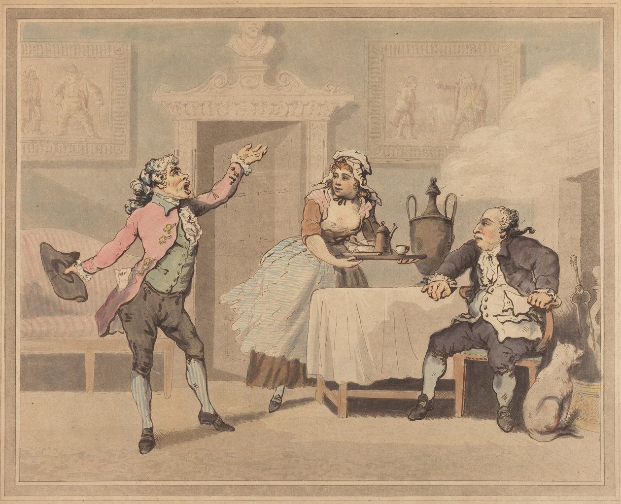 Gerente y locutor de Thomas Rowlandson