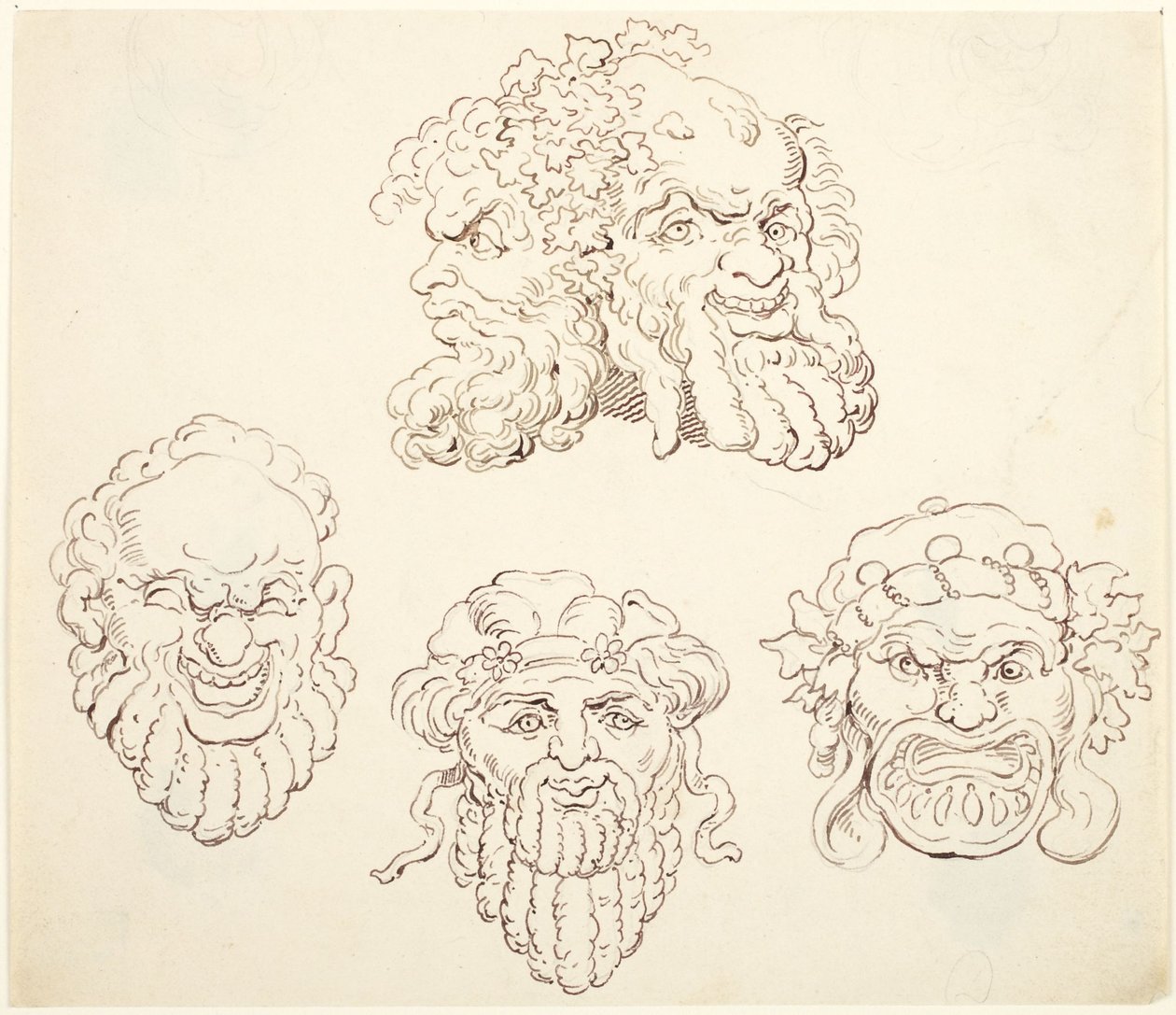 Mascarillas de Thomas Rowlandson
