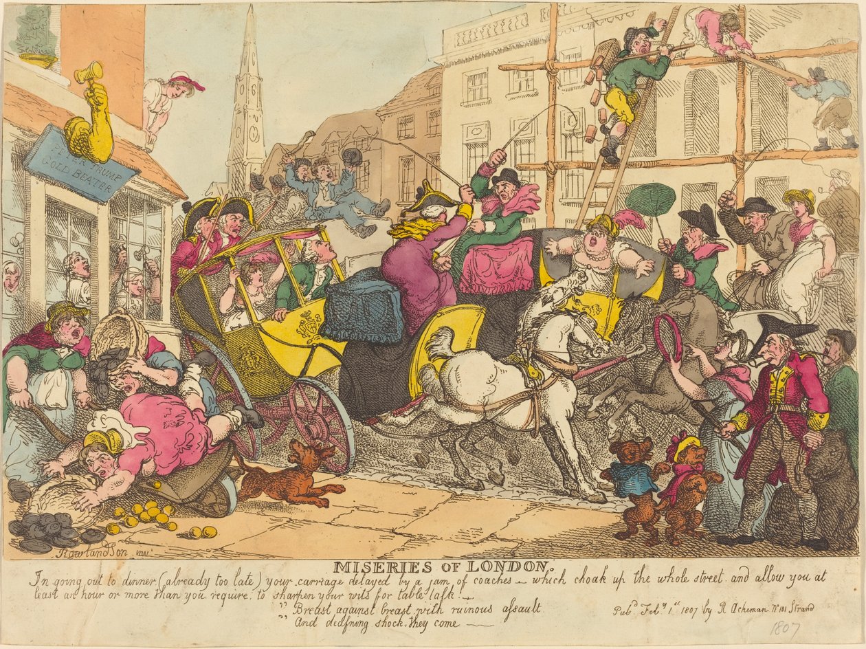 Miserias de Londres de Thomas Rowlandson