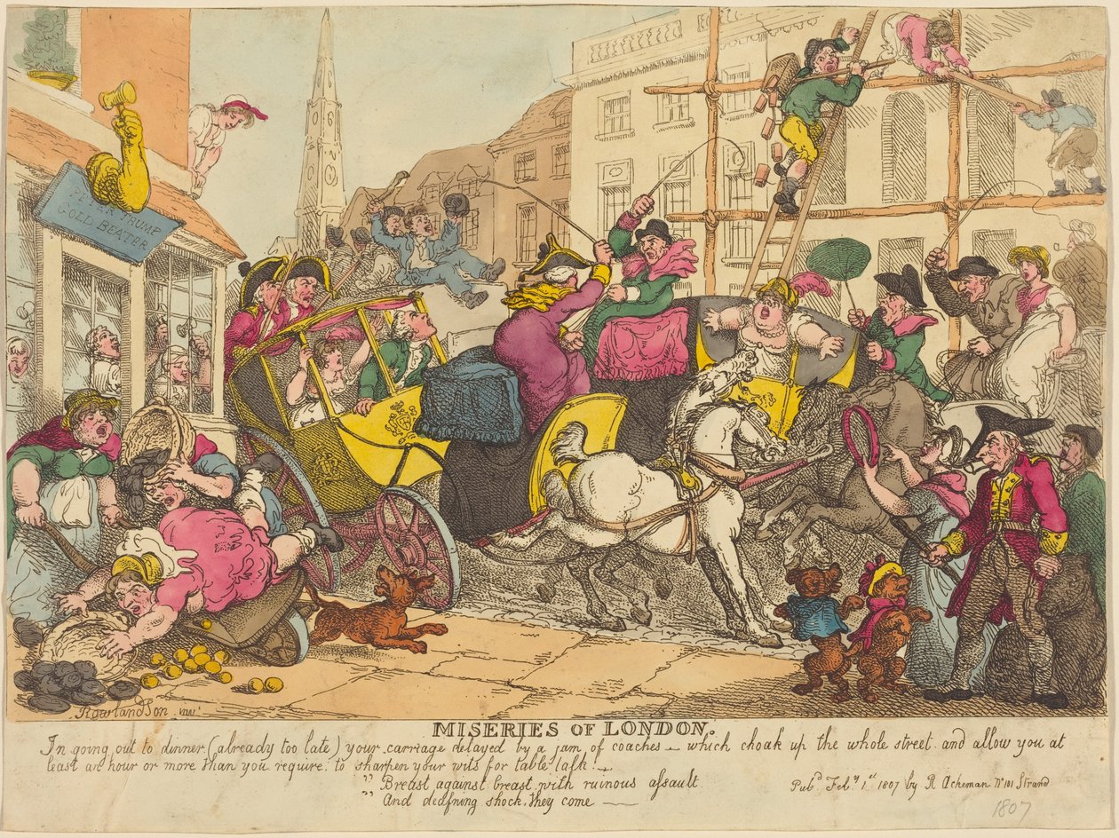 Las miserias de Londres de Thomas Rowlandson