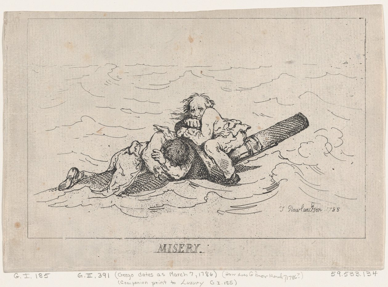 Miseria, 1785 de Thomas Rowlandson
