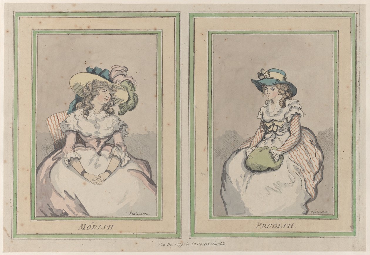 Moderno y prudente, 1 de diciembre de 1791 de Thomas Rowlandson