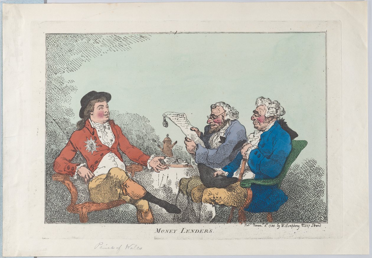 Prestamistas, 8 de noviembre de 1784 de Thomas Rowlandson