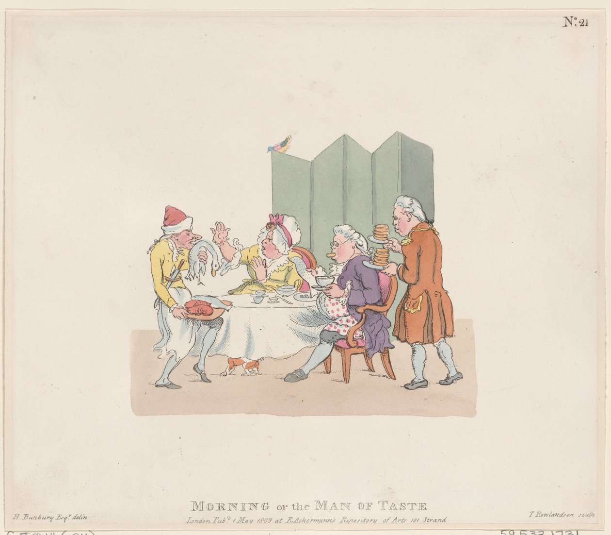 Mañana, o, el hombre de gusto de Thomas Rowlandson