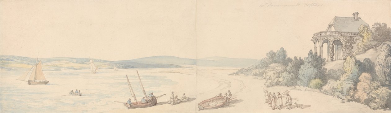 La Cabaña del Sr. Drummond, East Cowes, Isla de Wight de Thomas Rowlandson
