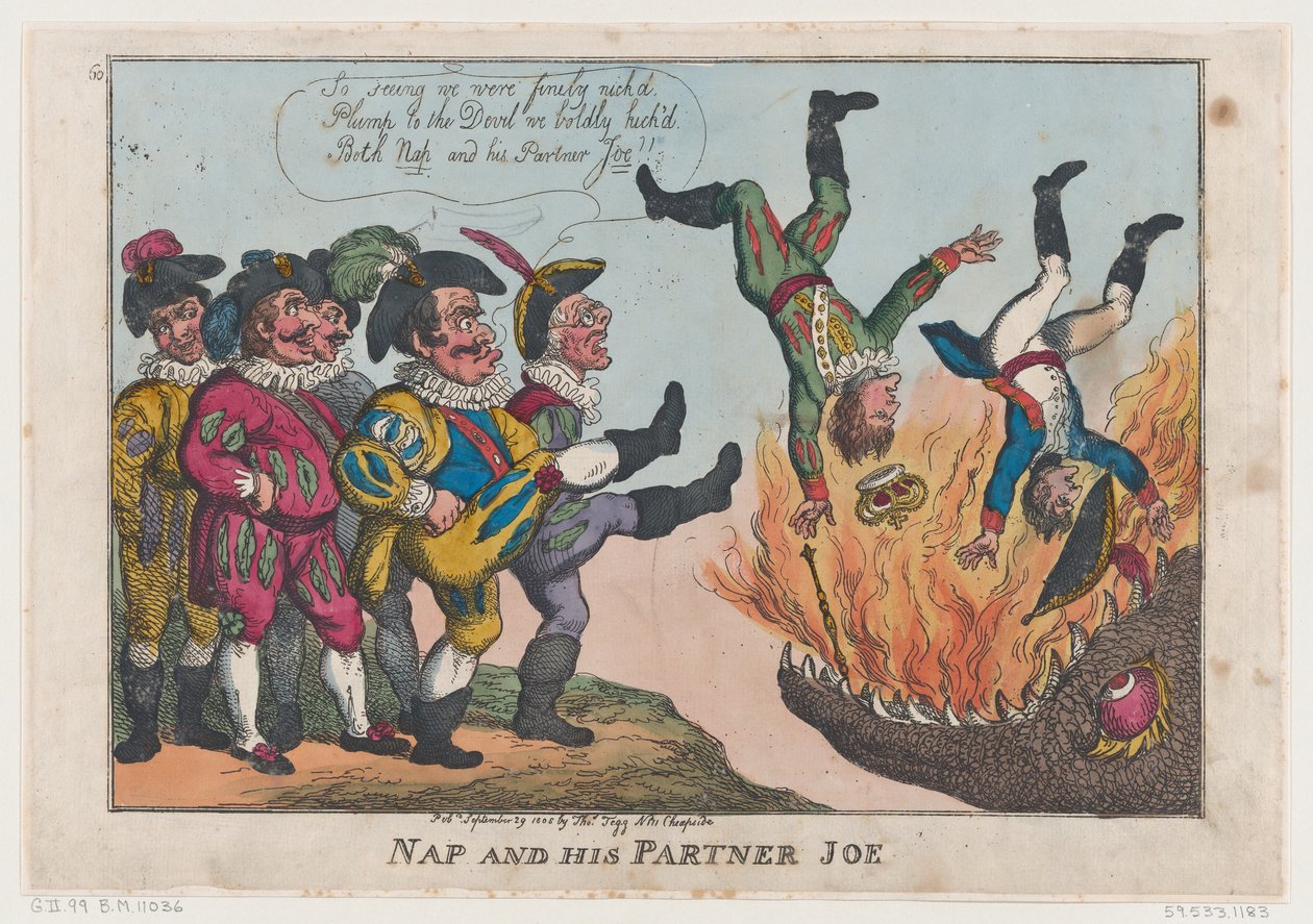 Nap y su Compañero Joe, 29 de septiembre de 1808 de Thomas Rowlandson