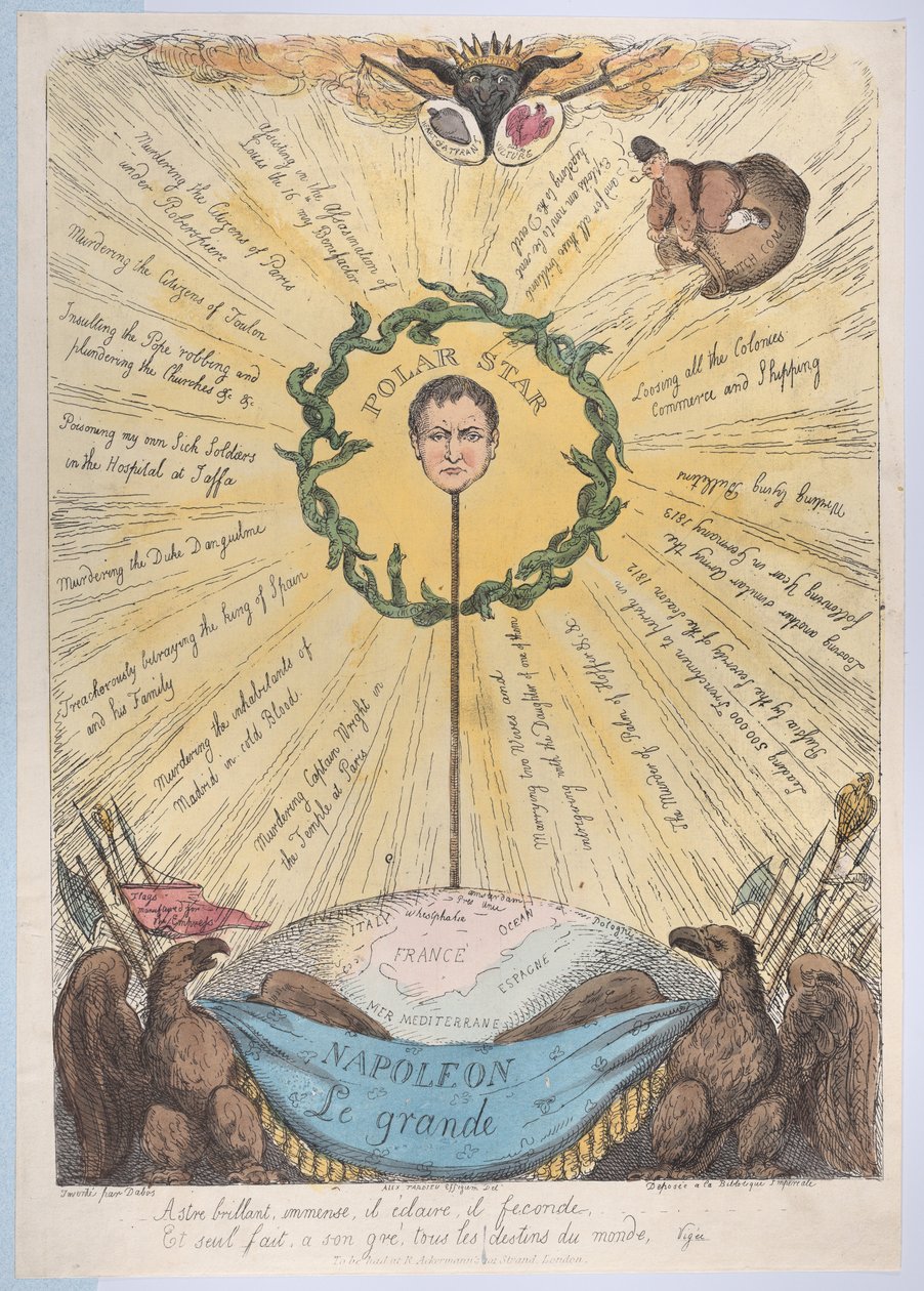 Napoleón Le Grande, 2 de diciembre de 1813 de Thomas Rowlandson