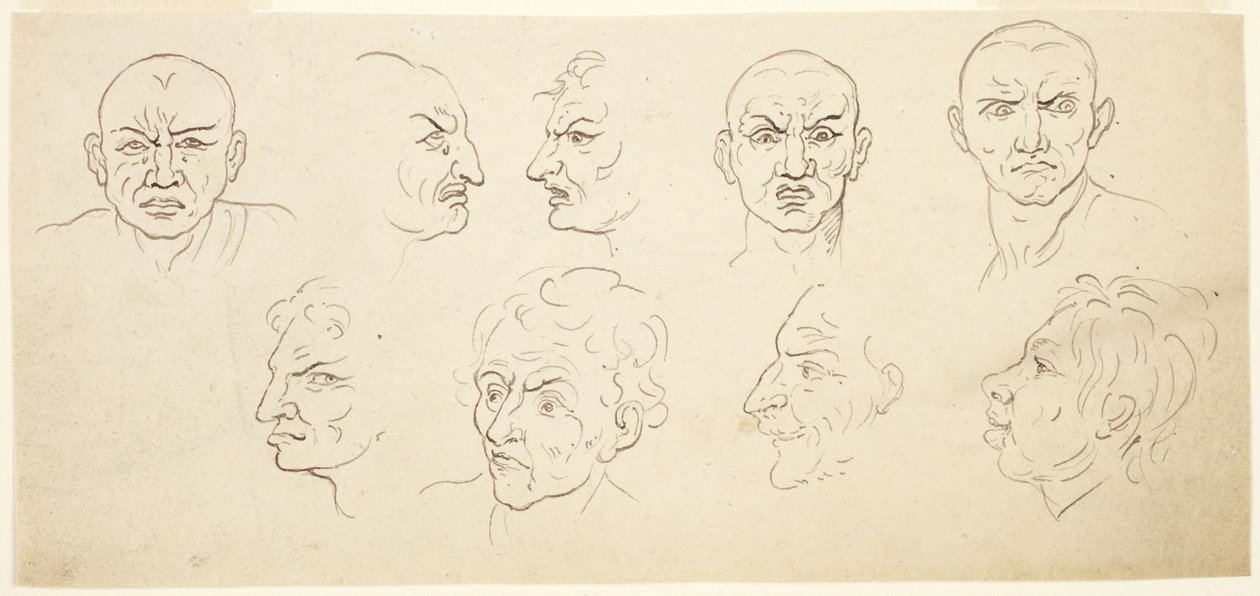 Nueve caricaturas de Thomas Rowlandson