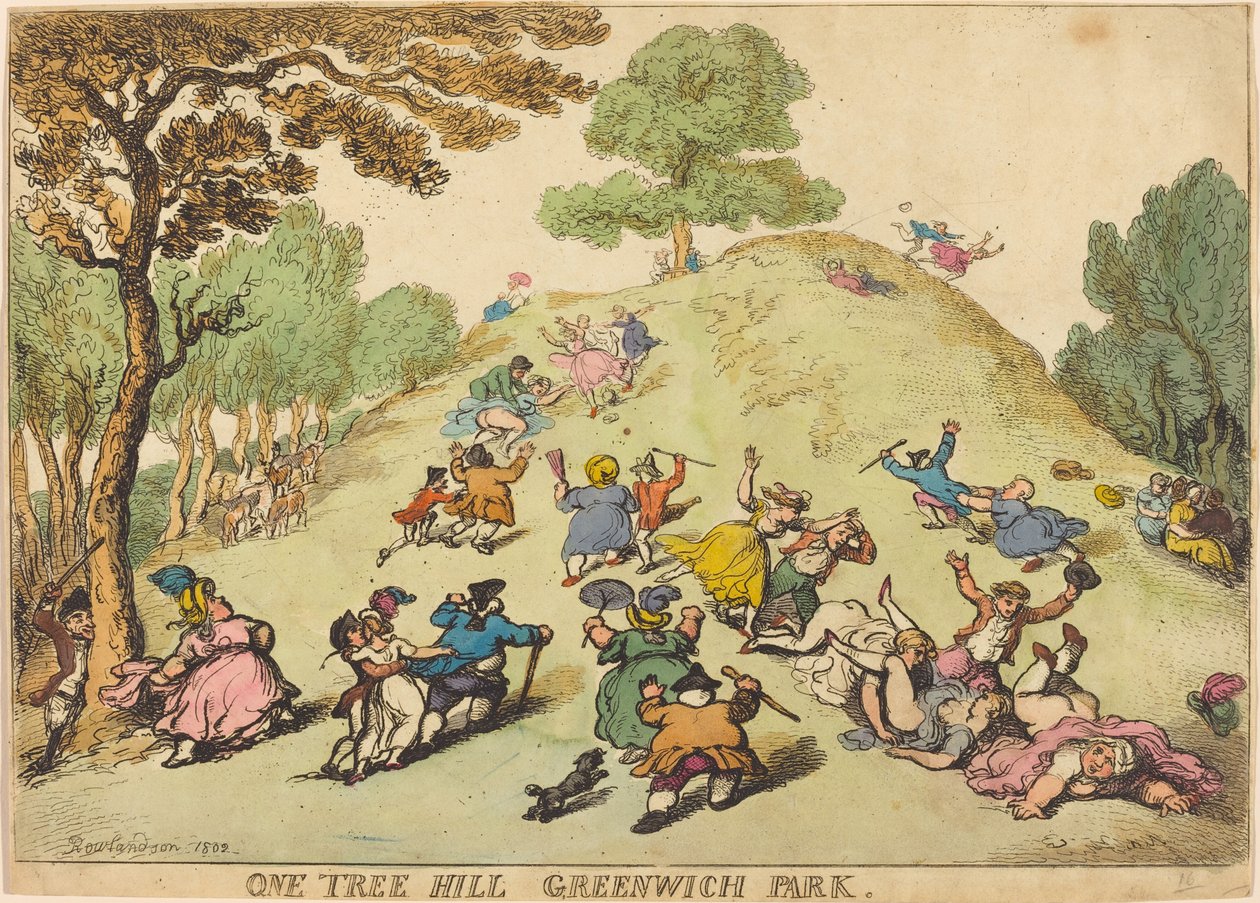 One Tree Hill, Parque de Greenwich de Thomas Rowlandson