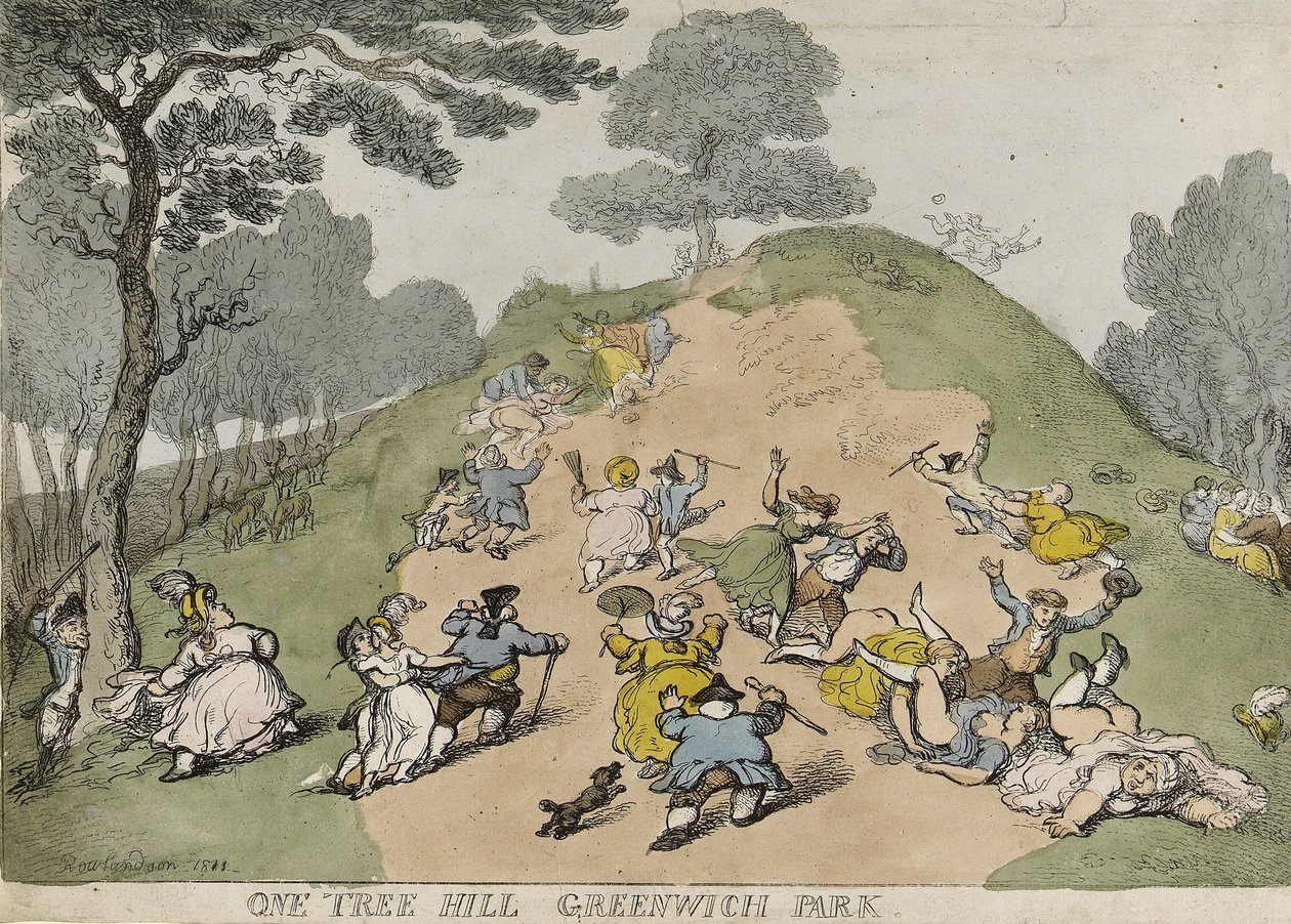 One Tree Hill, en Greenwich Park (Inglaterra) de Thomas Rowlandson