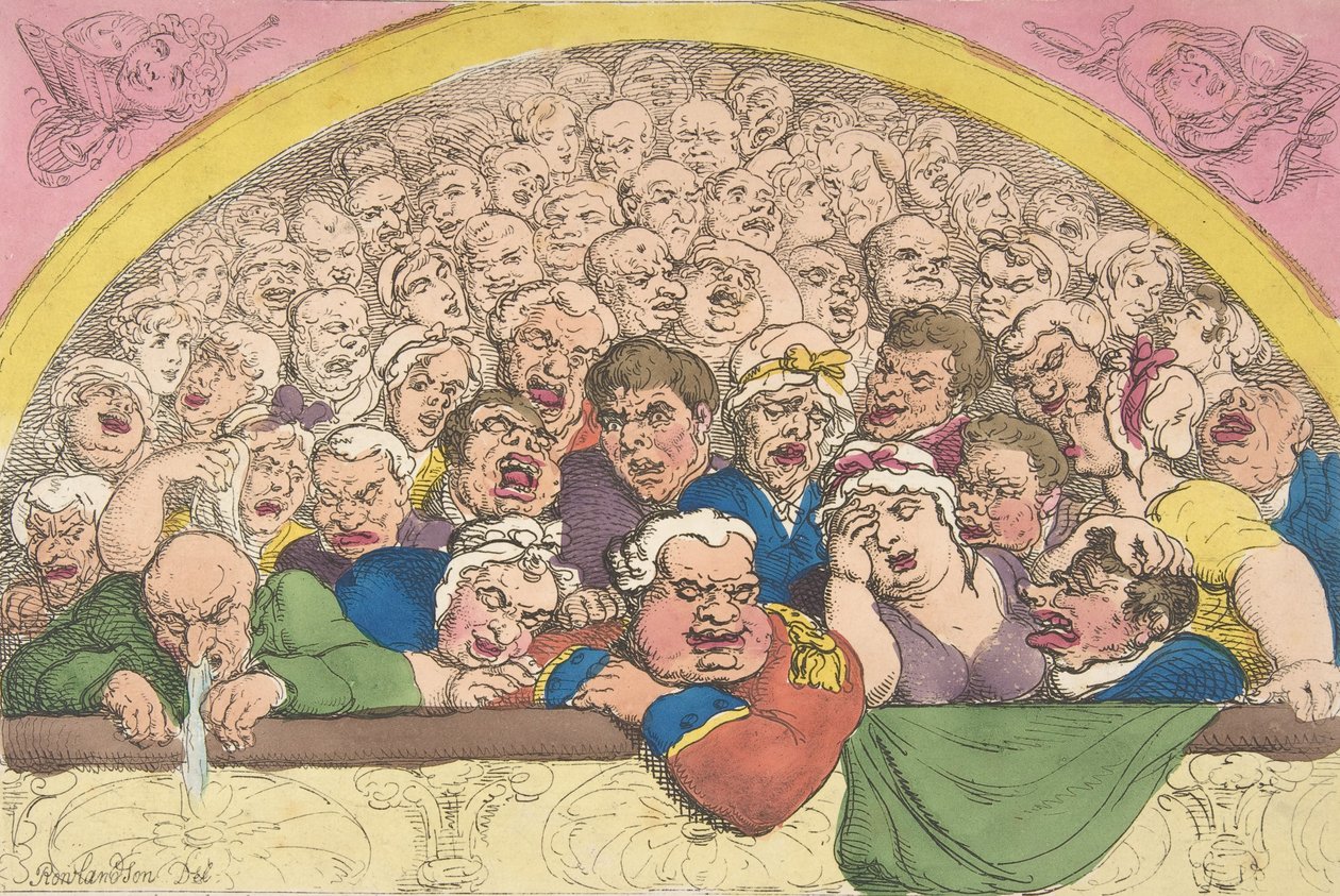 Pidgeon Hole. Un artilugio de jardín de convento para encerrar a los dioses, 20 de febrero de 1811 de Thomas Rowlandson