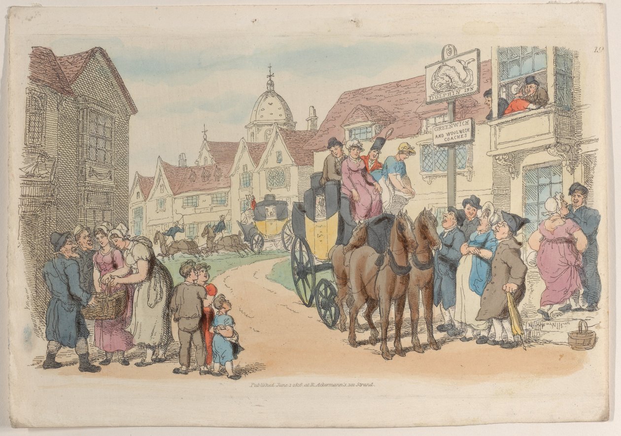 Placa 19, del Mundo en Miniatura de Thomas Rowlandson