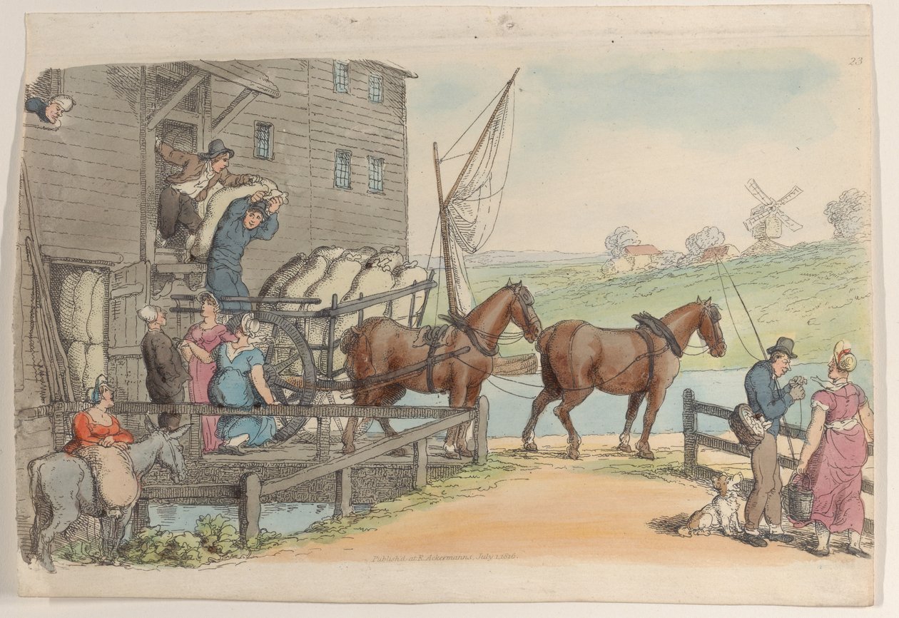 Placa 23, del Mundo en Miniatura de Thomas Rowlandson