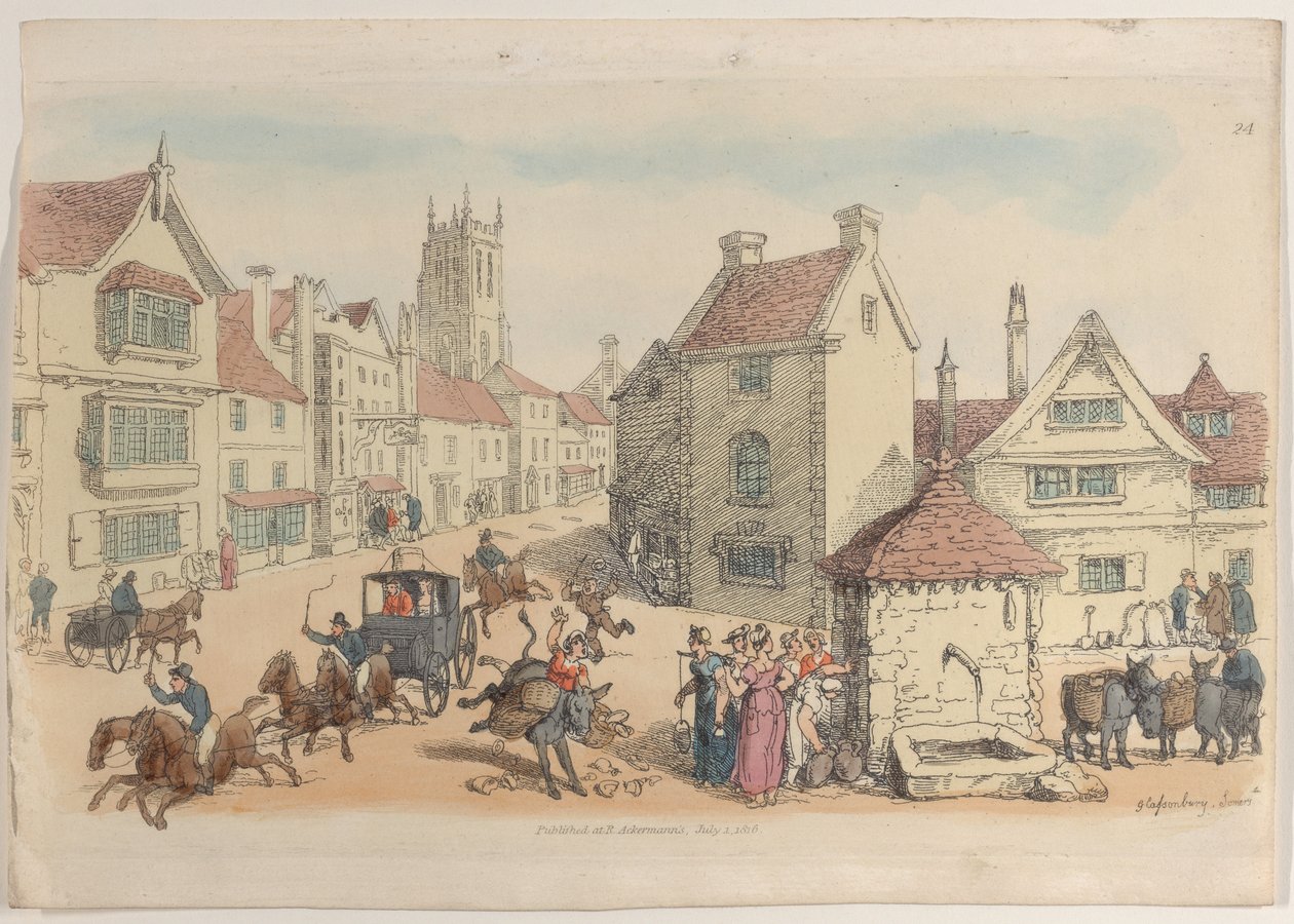 Placa 24, de Mundo en miniatura, 1816 de Thomas Rowlandson