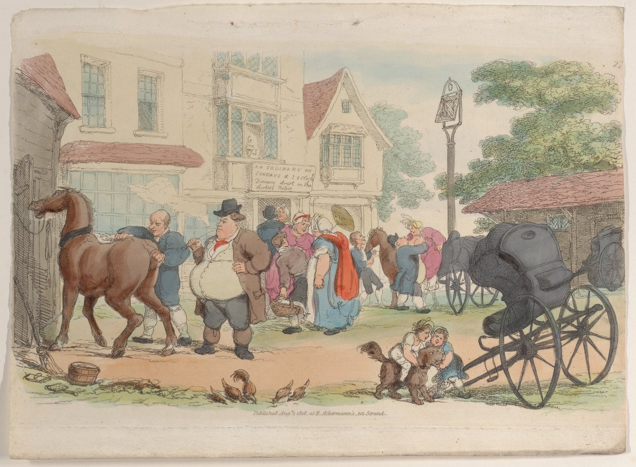 Placa 27, del Mundo en Miniatura, 1816 de Thomas Rowlandson