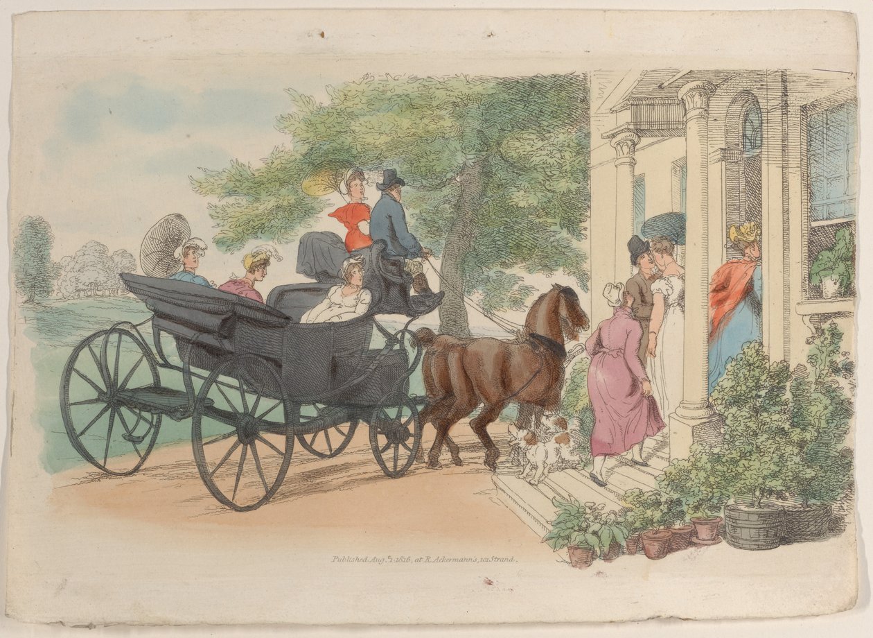 Placa 28, del Mundo en Miniatura de Thomas Rowlandson