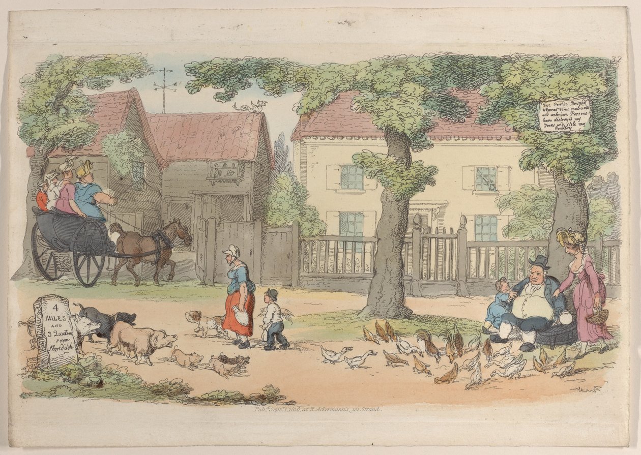 Placa 32, del Mundo en Miniatura, 1816 de Thomas Rowlandson