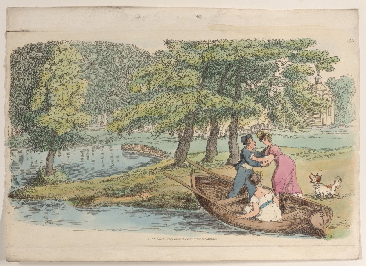 Placa 35, de World in Miniature de Thomas Rowlandson