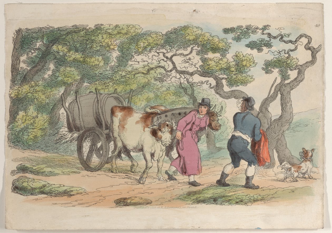 Placa 40, de Mundo en Miniatura, 1816 de Thomas Rowlandson