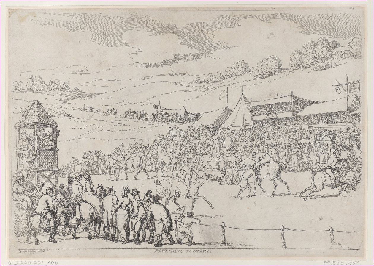 Preparándose para partir, 30 de septiembre de 1811 de Thomas Rowlandson