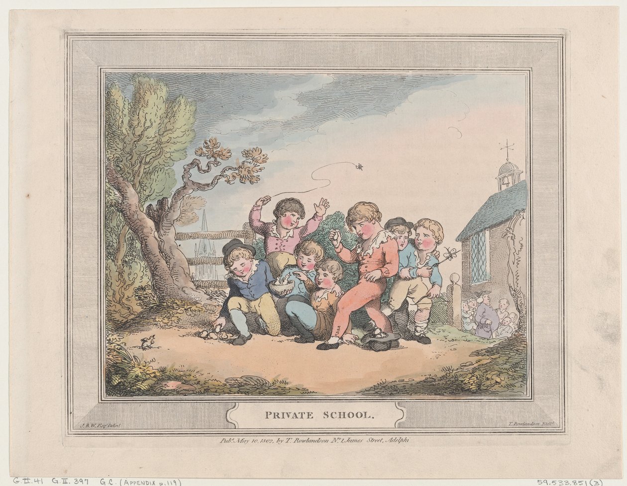Escuela Privada, 10 de mayo de 1802 de Thomas Rowlandson