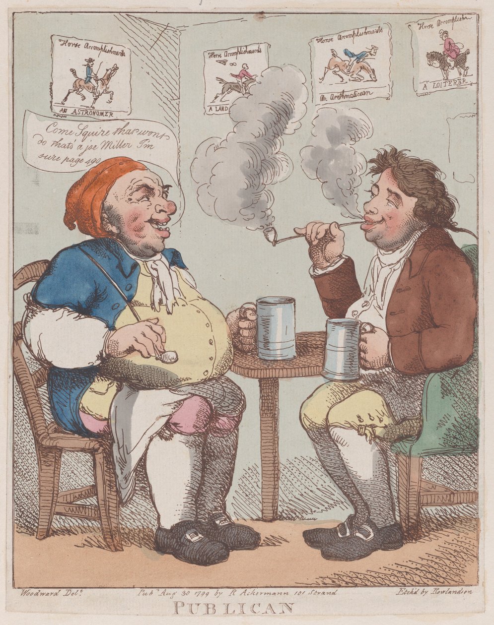 Tabernero, 30 de agosto de 1799 de Thomas Rowlandson