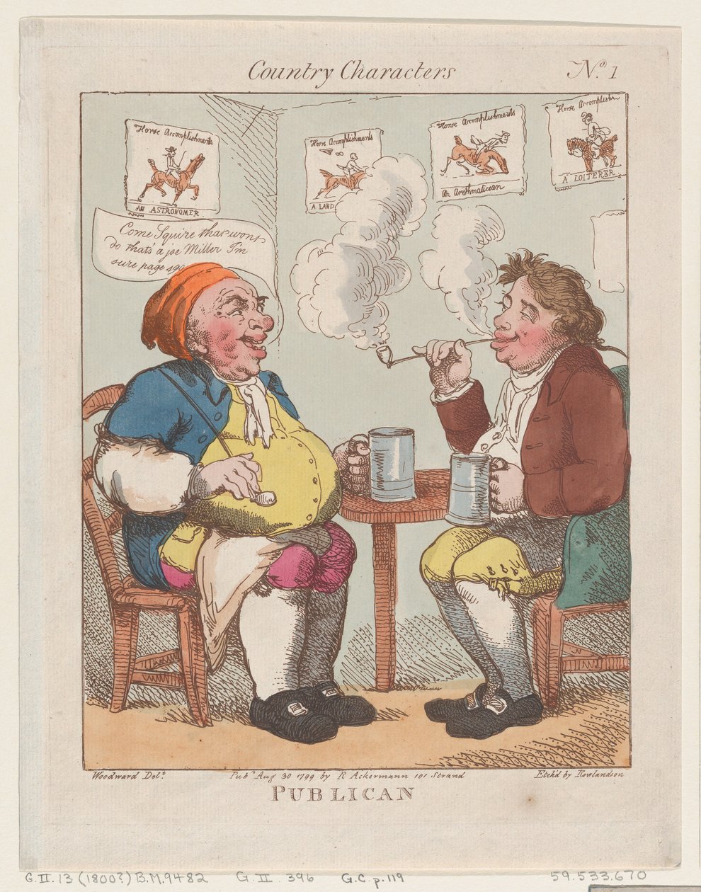 Publicano, 30 de agosto de 1799 de Thomas Rowlandson