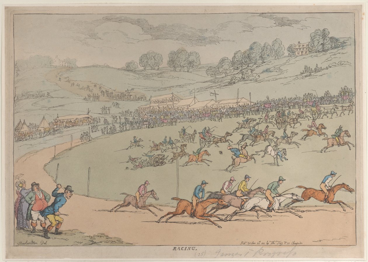 Carreras, 20 de octubre de 1811 de Thomas Rowlandson