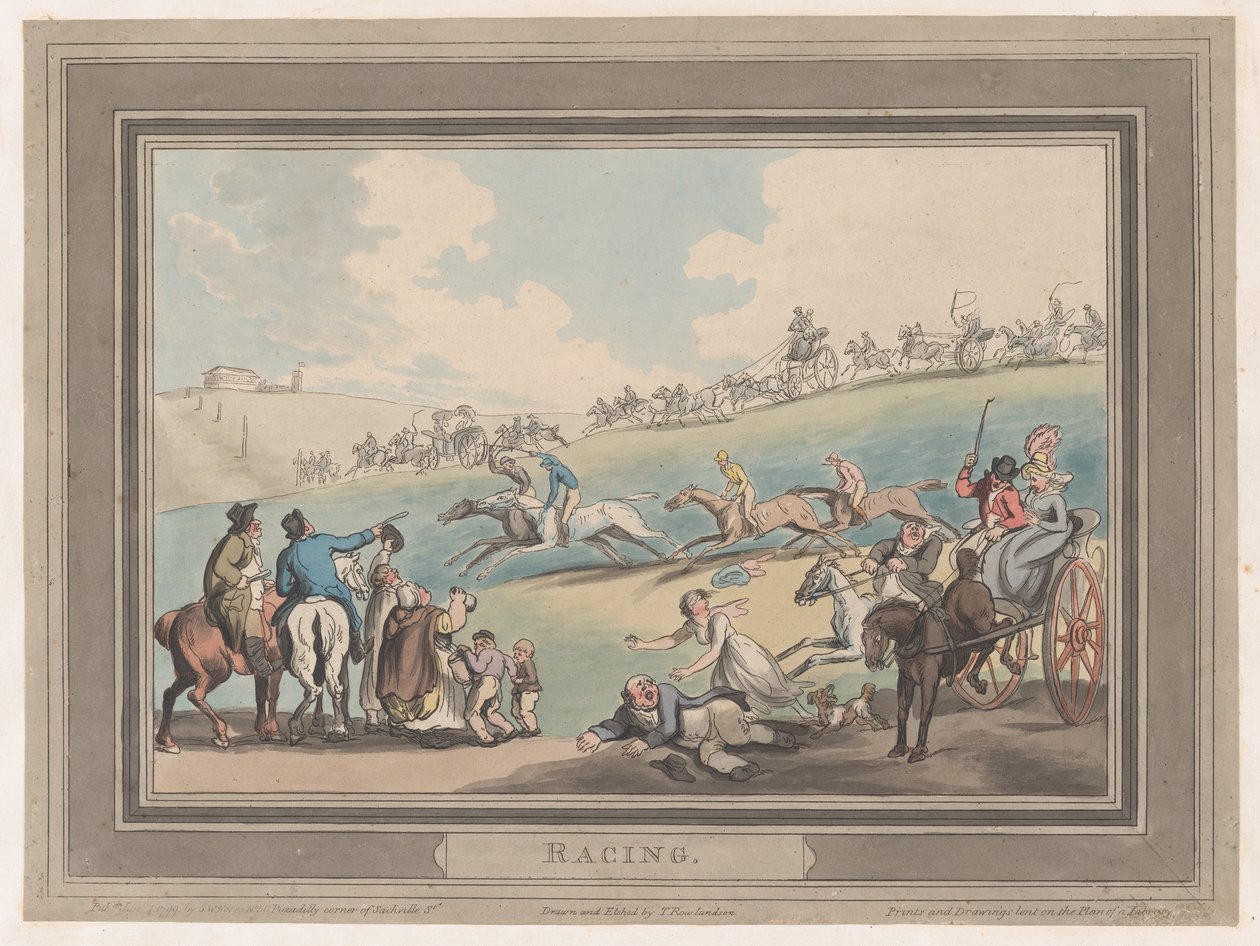 Carreras [El inicio], 1 de enero de 1799 de Thomas Rowlandson