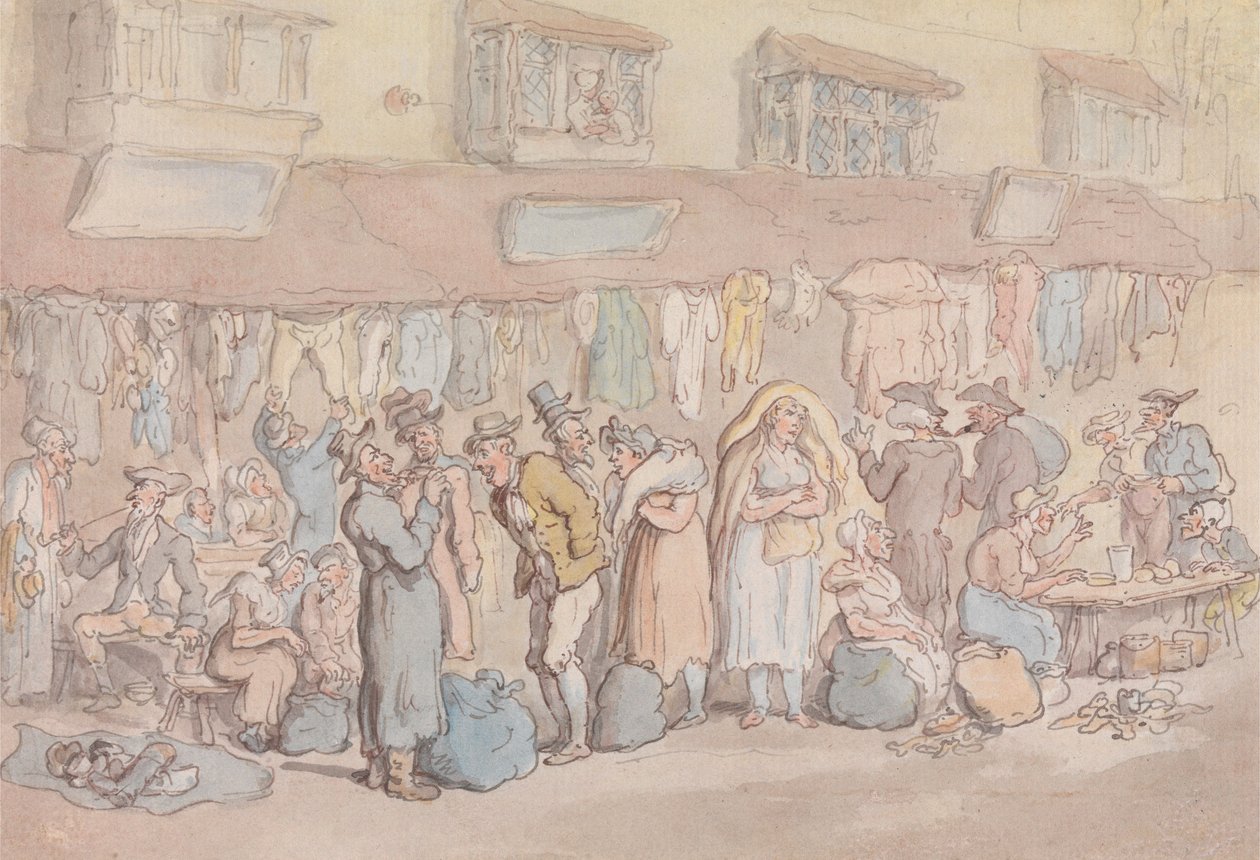 Rag Fair o Rosemary Lane de Thomas Rowlandson