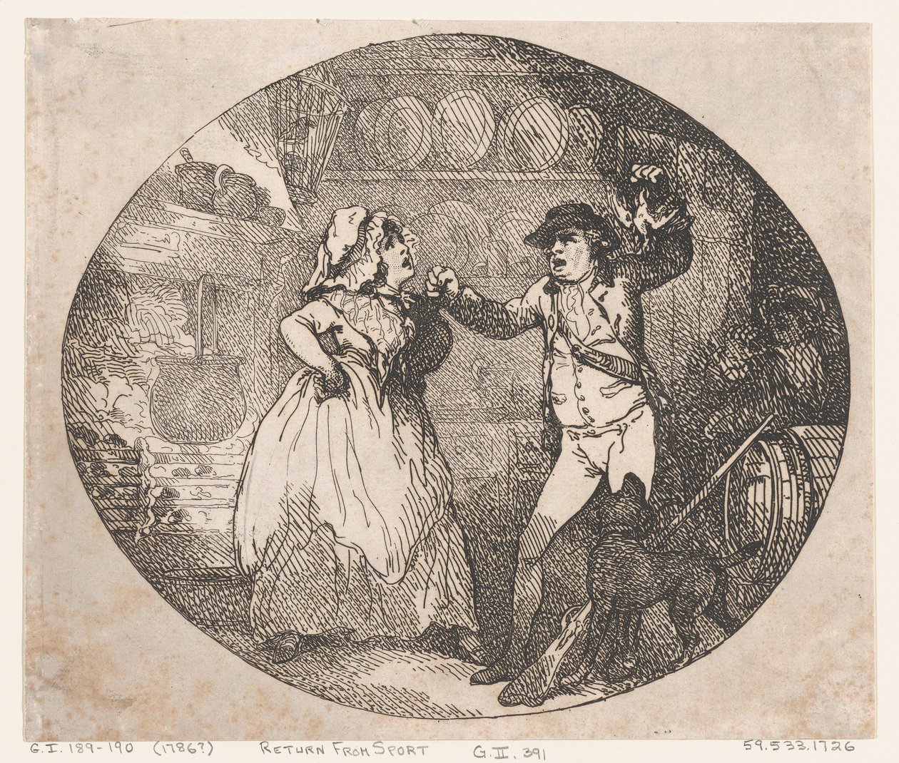 Regreso del deporte, 1786 de Thomas Rowlandson